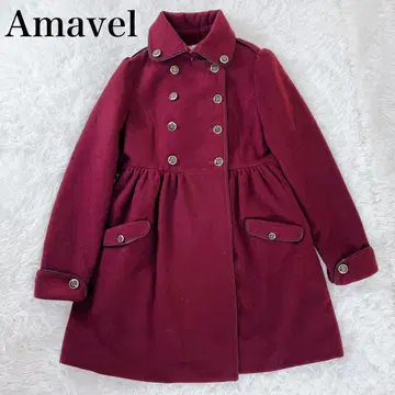 새상품 Amavel 밀리터리 코트 스탠딩 칼라 A라인