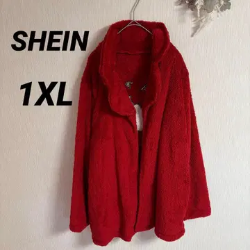 [ 새상품급 ] SHEIN 쉬인 여성용 플리스 자켓 1XL 레드