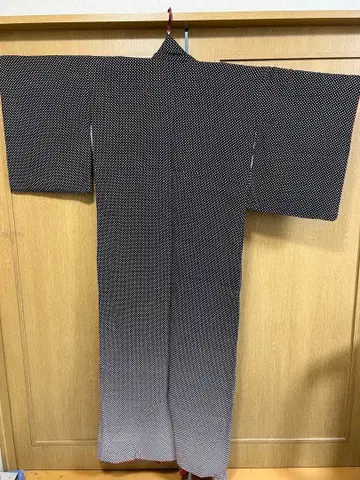 기성복 코몬 기모노, 시보리 패턴, 하치스 (미재단) 세트