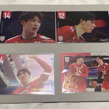 배구 남자 일본 대표 엽서 이시카와 유키 타카하시 란