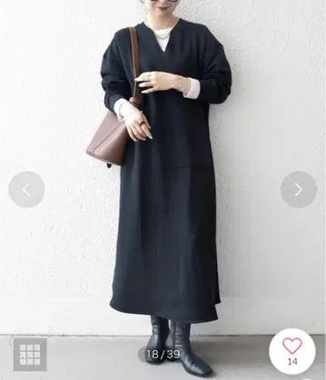 [ 24SS ] SHIPS any USA 코튼 속기모 포켓 맨투맨 원피스