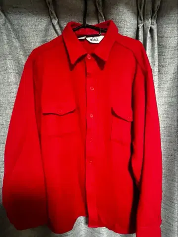 90s 울 리치 긴팔 셔츠 미국제