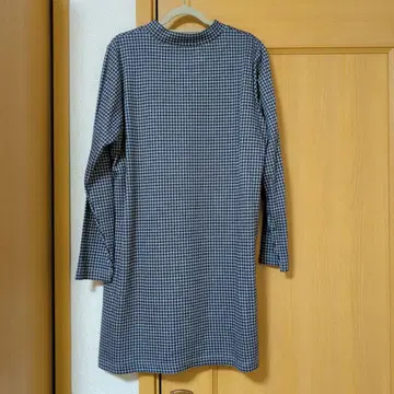 CROCODILE 하운드투스 체크 패턴 긴팔 튜닉 L 사이즈