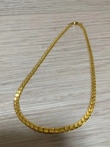 [ 미사용 ] 빈티지 SILVER 금 도금 목걸이 레트로 은 남녀 공용