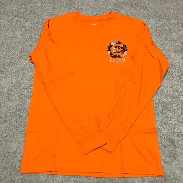Evisen Skateboards 오렌지 긴팔 T셔츠