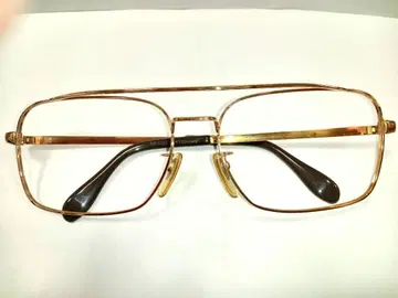 METZLER GERMANY 빈티지 골드 컬러 투 브릿지 메탈