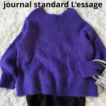 저널 스탠다드 레사쥬 모헤어 크루넥 풀오버