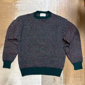 빈티지 80s' US제 THE MOORS 버즈아이 스웨터 L