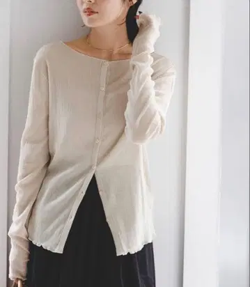 noble 시어 크레이프 2way 롱 T셔츠