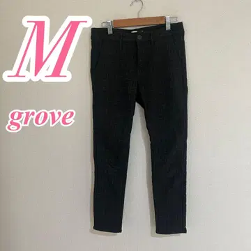 grove M 사이즈 체크 캐주얼 팬츠 오피스 캐주얼