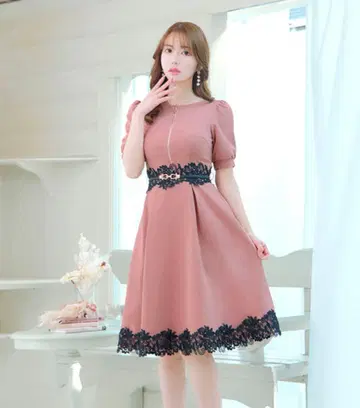 sifeel [미사용 새상품] 더스티 핑크 반팔 원피스 S 사이즈