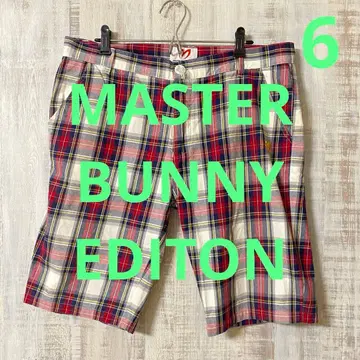 MASTER BUNNY EDITON 빅 사이즈 체크 하프 팬츠