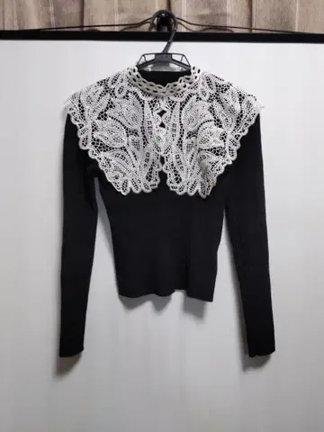 카라 부착 리브 니트탑 snidel 스나이델