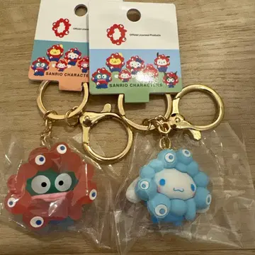 클리어 한교동&파스텔 시나몬 키링 2개 세트