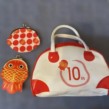 [헤이세이 레트로] 우체국 쵸킨교 가마구치 지갑, 미니 보스턴 백 세트