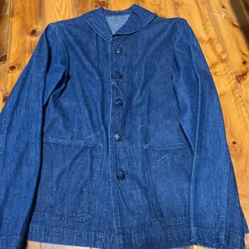 us navy 40s 데님 숄카라 자켓