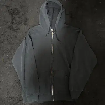 GILDAN 지퍼 후드티 L 사이즈 블랙 페이드