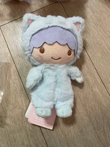 레어 리틀트윈스타 키키라라 봉제 인형 고양이 시리즈 산리오