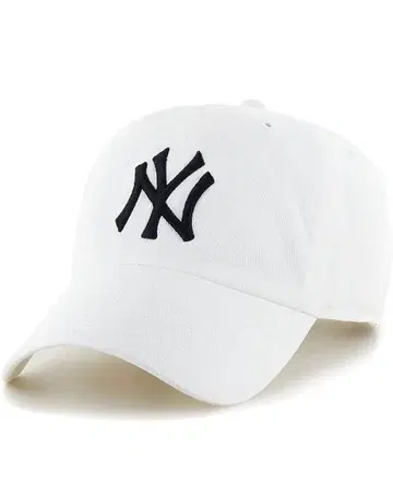 화이트 NY 로고 야구 모자