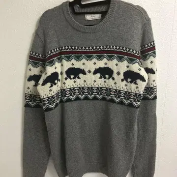 John Lewis 곰 무늬 스웨터 노르딕 무늬 스웨터