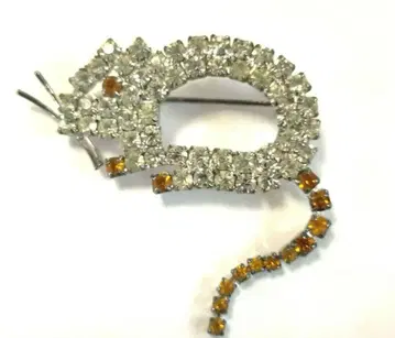 쥐 브로치 마우스 쥐 애니멀 빈티지