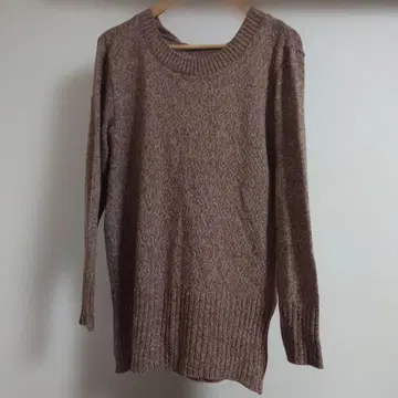 URBAN Research 넥워머 포함 니트 브라운 하이넥