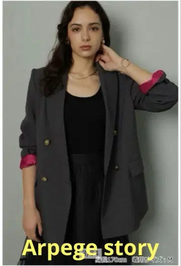 Arpege story W 버튼 테일러드 자켓