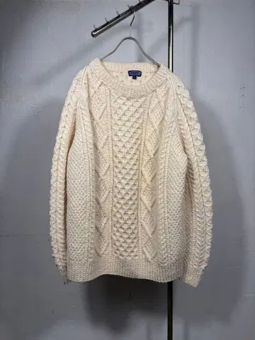 LANDS END 90s 피셔맨 스웨터 아일랜드제 남성용 XL