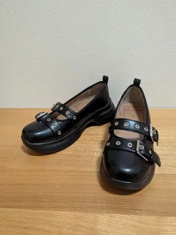 GU x rokh 콜라보 메리제인 슈즈 블랙 L 사이즈 새상품