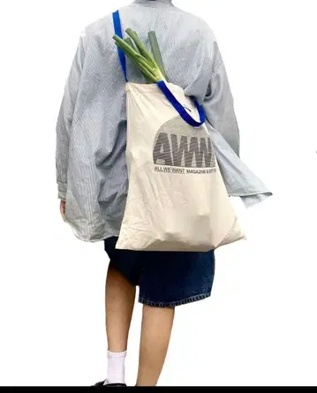 aww 매거진 토트백