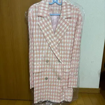 HONEY MI HONEY 테일러드 자켓 핑크 체크