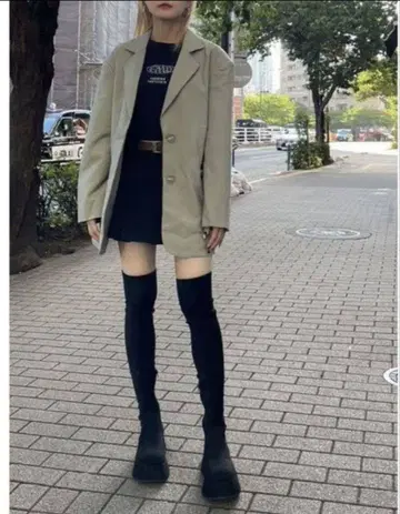 EMODA 로우힐 핏 롱부츠