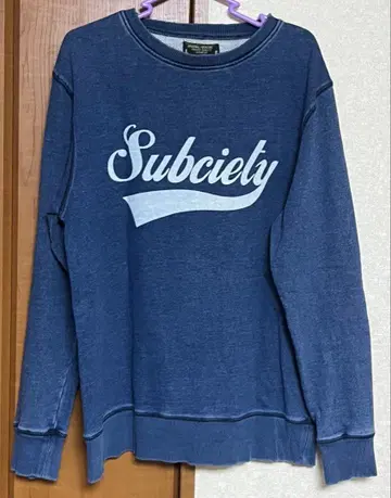 Subciety 네이비 크루넥 트레이닝복