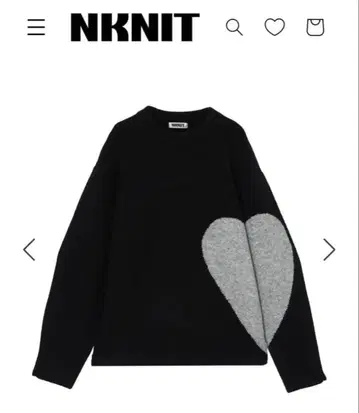 [ 미사용 새상품 ] NKNIT pattern knit 블랙