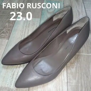 새상품급 파비오 스코르니 23.0 펌프스 그레이 가죽 이탈리아제