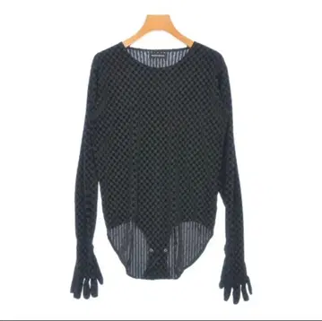 MAISON SPECIAL 벨로아 바디수트 체크 무늬