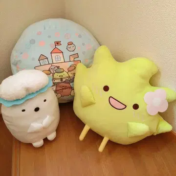 스미코구라시 3점 묶음 판매 말랑말랑 쿠션 목욕탕 잡초