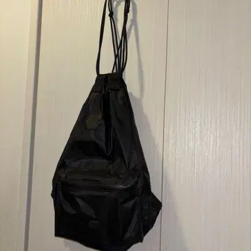 etc. 블랙 드로우 스트링 백