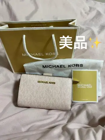 MICHAEL KORS 핑크 접이식 지갑