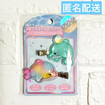 돌고래 모자 꽁지 드롭 앞머리 클립 스미다 수족관 정품 쿠리아