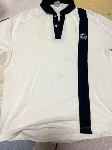 아타라시 학교의 리더즈 학교 휘장 피케 셔츠 화이트 XL