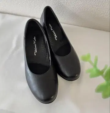 토키미의 신발 블랙 펌프스 일본제 소가죽 블랙 3E 외반모지