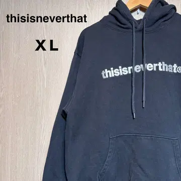 thisisneverthat 후드티 XL 블랙 자수 로고