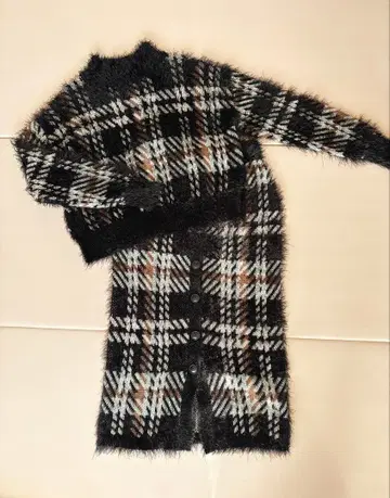 [ 새상품급 ] AZUL 니트 셋업 트위드 패턴 가을/겨울