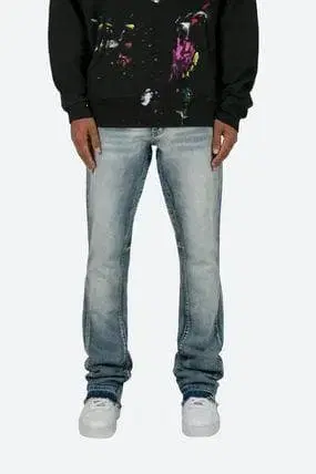 [ 새상품 ] MNML B484 라이트 블루 데미지 가공 데님 팬츠 30