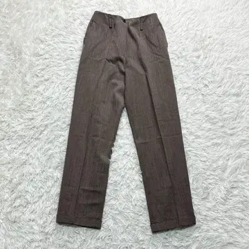 MARGARET HOWELL 브라운 스트레이트 팬츠 울 사이즈 2