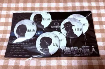 진격의 거인 캔뱃지 컬렉션 리바이 미카사 케니