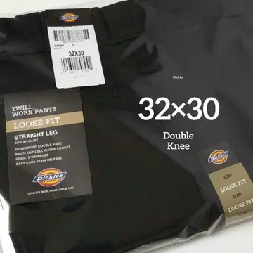 32 x 30 [ 새상품 미사용 ] 디키즈 더블니 85283 BLACK