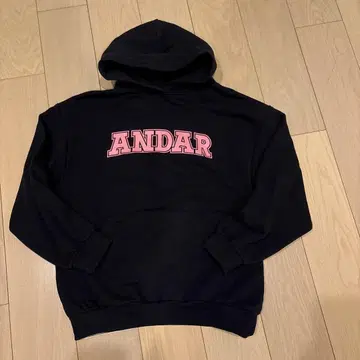 안다르 후드티 후디 블랙 M