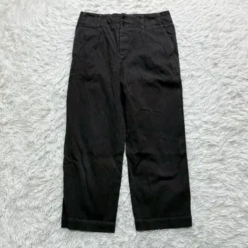 MARGARET HOWELL 블랙 치노 팬츠 와이드 코튼 2 M 상당